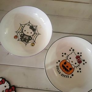Hello kitty halloween pasta bowls